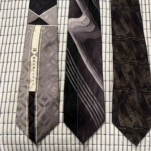Black and Gray Men's Ties Bundle
